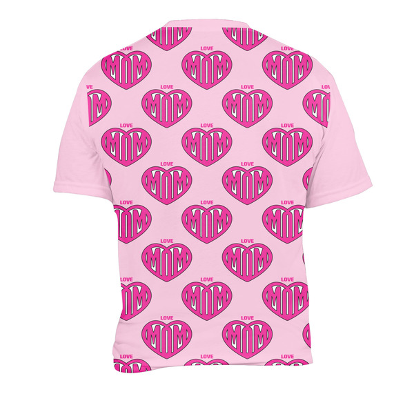 Love You Mom Men's Crew Neck T Shirt Medium - Back