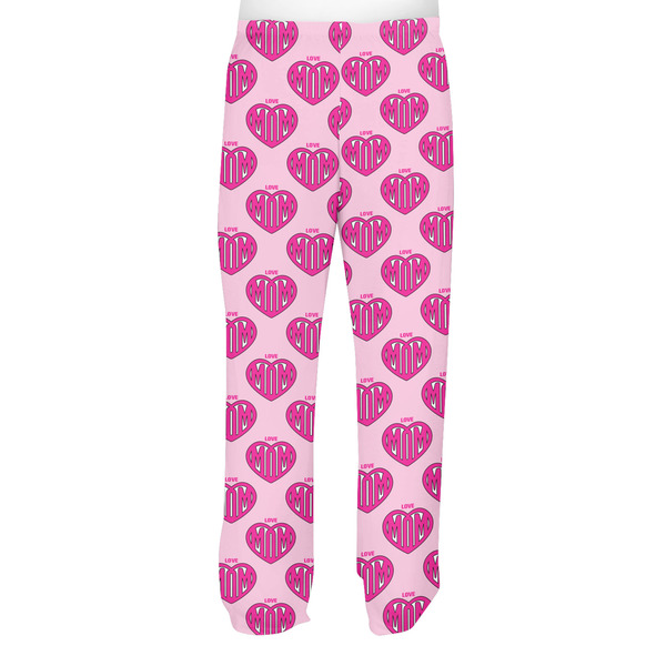 Love You Mom Men's Pjs Back - on model