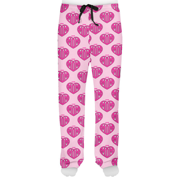 Love You Mom Men's Pjs Front - on model