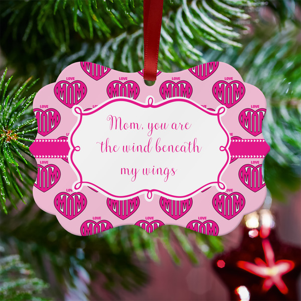 Love You Mom Metal Benilux Ornament - Lifestyle