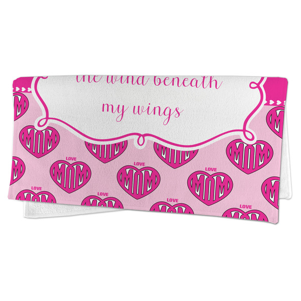 Love You Mom Microfiber Dish Rag - FOLDED (half)