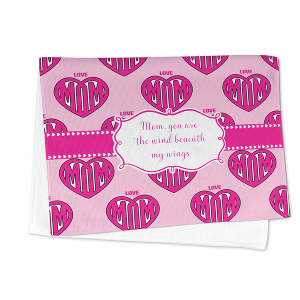 Love You Mom Microfiber Dish Towel - FOLDED HALF