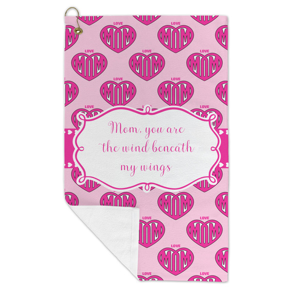 Love You Mom Microfiber Golf Towels - FOLD