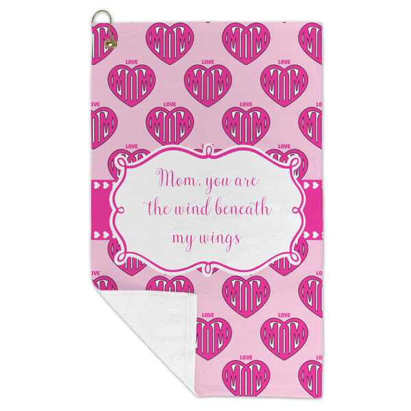 Love You Mom Microfiber Golf Towels - FOLD