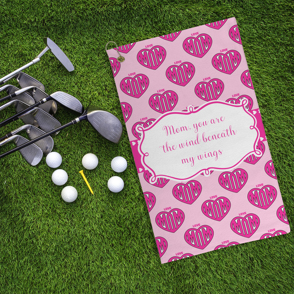 Love You Mom Microfiber Golf Towels - LIFESTYLE