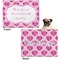 Love You Mom Microfleece Dog Blanket - Regular - Front & Back