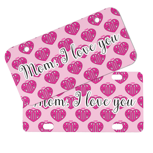 Love You Mom Mini License Plates - MAIN (4 and 2 Holes)