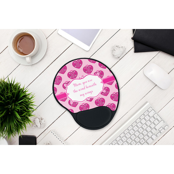 Love You Mom Mouse Pad with Wrist Rest - LIFESYTLE 1