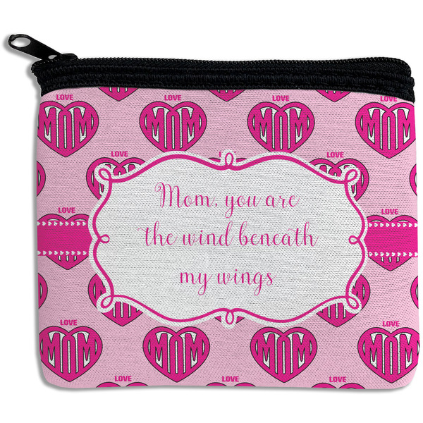 Custom Love You Mom Rectangular Coin Purse
