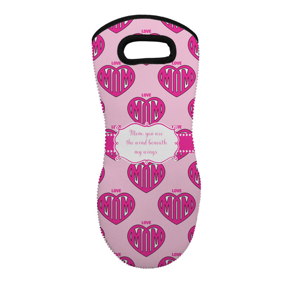 Custom Love You Mom Neoprene Oven Mitt