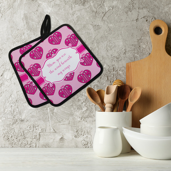 Love You Mom Neoprene Pot Holder - Set of 2  LIFESTYLE