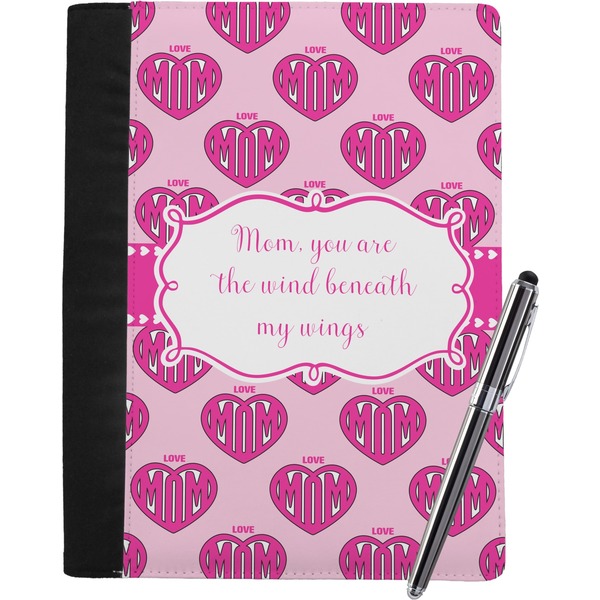 Custom Love You Mom Notebook Padfolio - Large