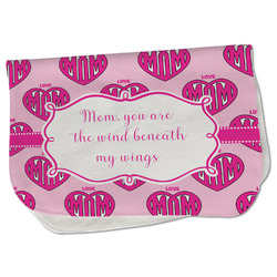 Love You Mom Burp Cloth - Fleece