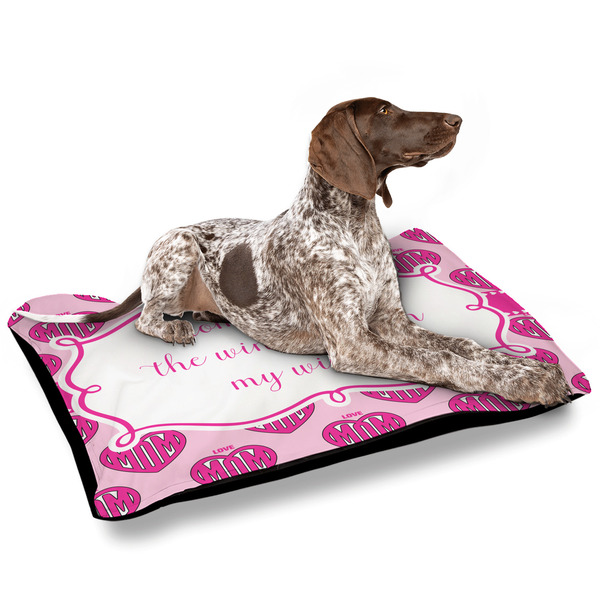 Love You Mom Outdoor Dog Beds - Large - IN CONTEXT