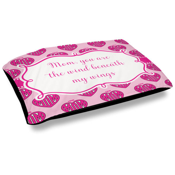 Custom Love You Mom Outdoor Dog Bed - Large