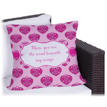 Love You Mom Outdoor Pillow