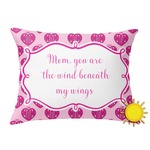 Love You Mom Outdoor Throw Pillow (Rectangular)