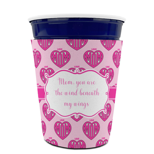 Love You Mom Party Cup Sleeves - without bottom - FRONT (on cup)