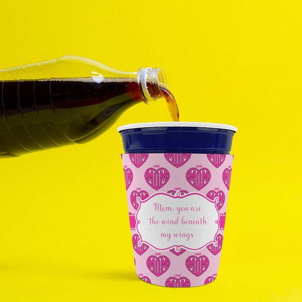 Love You Mom Party Cup Sleeves - without bottom - Lifestyle