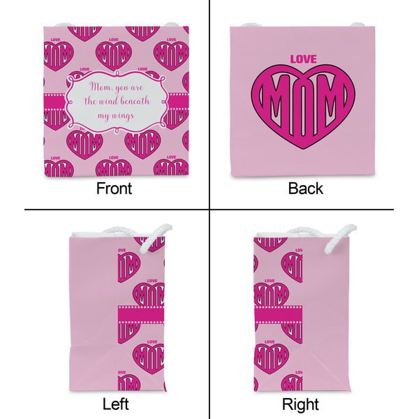 Love You Mom Party Favor Gift Bag - Gloss - Approval