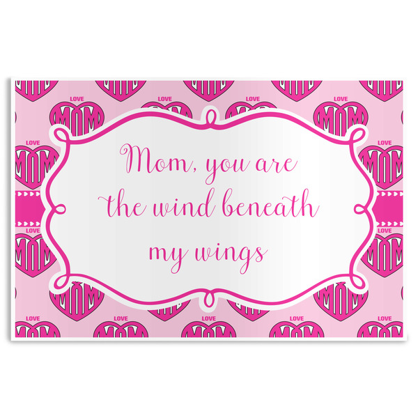 Custom Love You Mom Disposable Paper Placemats