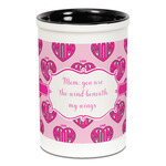 Love You Mom Ceramic Pencil Holders - Black