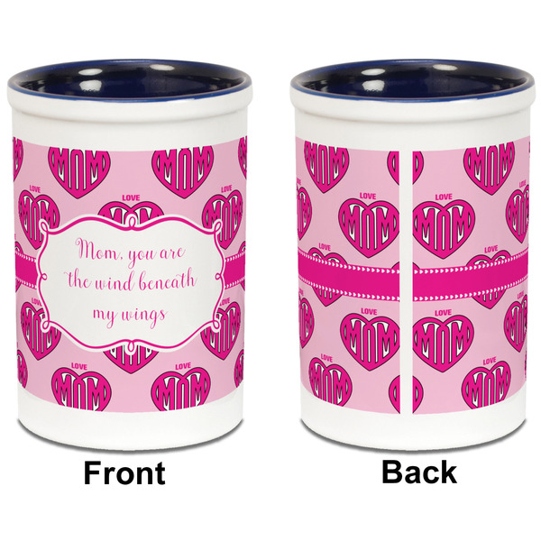 Love You Mom Pencil Holder - Blue - approval