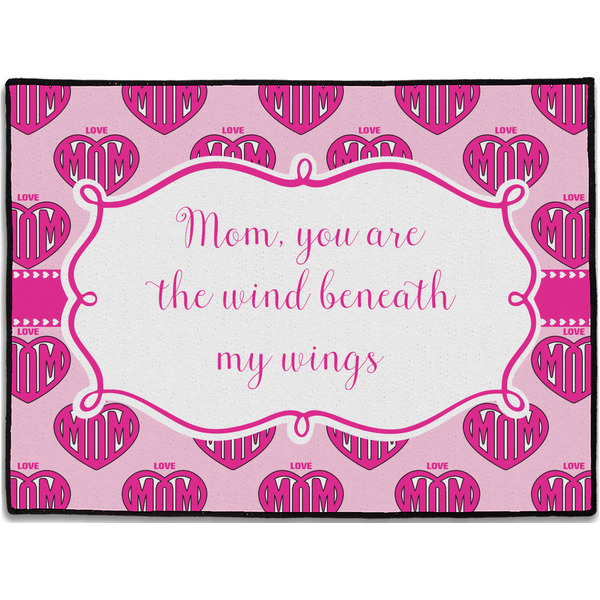 Custom Love You Mom Door Mat - 24"x18"