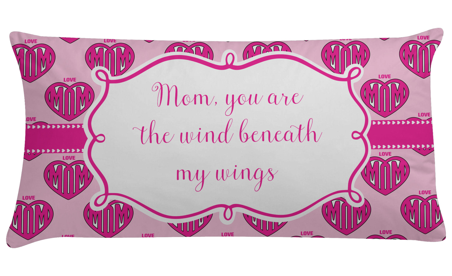 Love You Mom Pillow Case Standard YouCustomizeIt