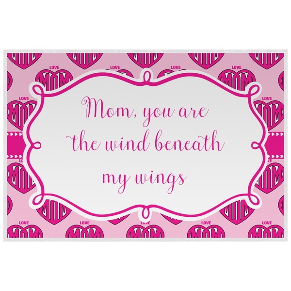Custom Love You Mom Laminated Placemat