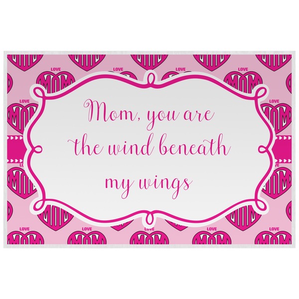Custom Love You Mom Laminated Placemat