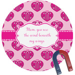 Love You Mom Round Fridge Magnet