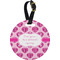 Love You Mom Personalized Round Luggage Tag