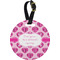 Love You Mom Plastic Luggage Tag - Round