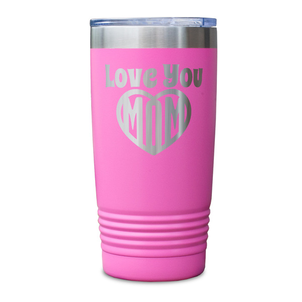 Love You Mom Pink Polar Camel Tumbler - 20oz - Single Sided - Approval