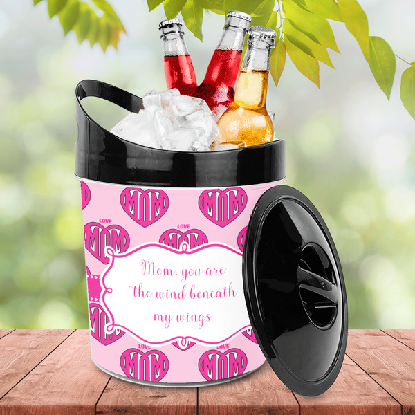 Love You Mom Plastic Ice Bucket - LIFESTYLE