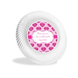 Love You Mom Plastic Party Appetizer & Dessert Plates - 6"