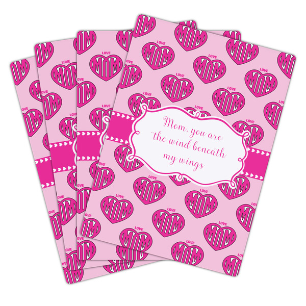 Love You Mom Playing Cards - Hand Back View