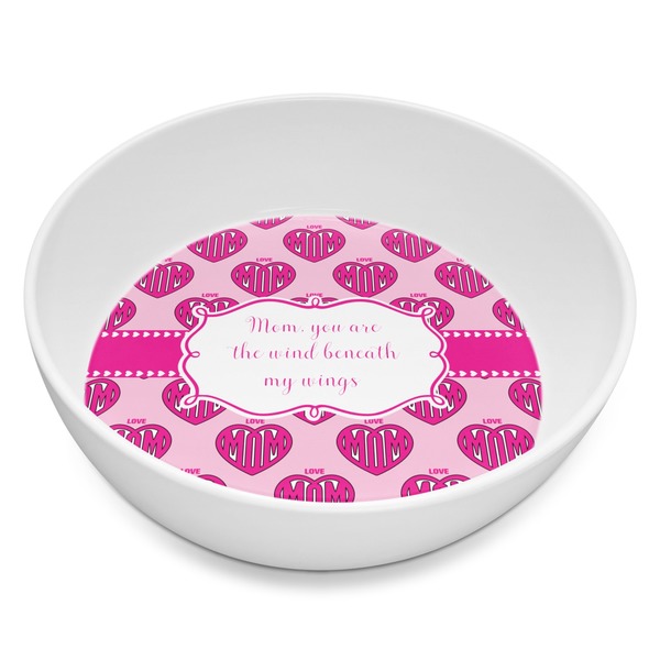 Custom Love You Mom Melamine Bowl - 8 oz