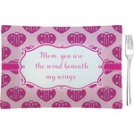 Love You Mom Rectangular Glass Appetizer / Dessert Plate - Single or Set