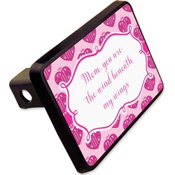 Love You Mom Rectangular Trailer Hitch Cover - 2"