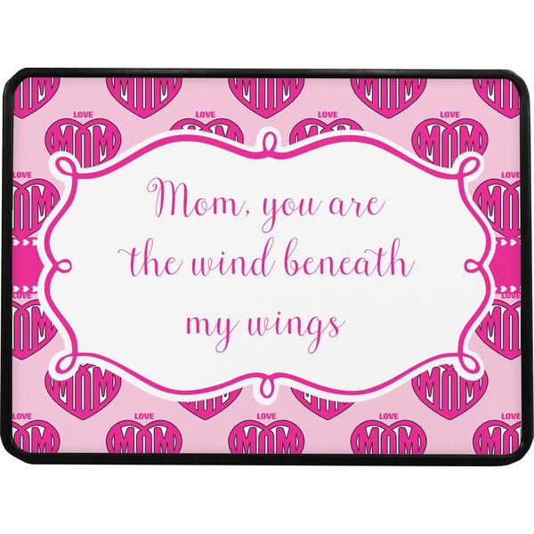 Love You Mom Rectangular Car Hitch Cover w/ FRP Insert (Select Size)