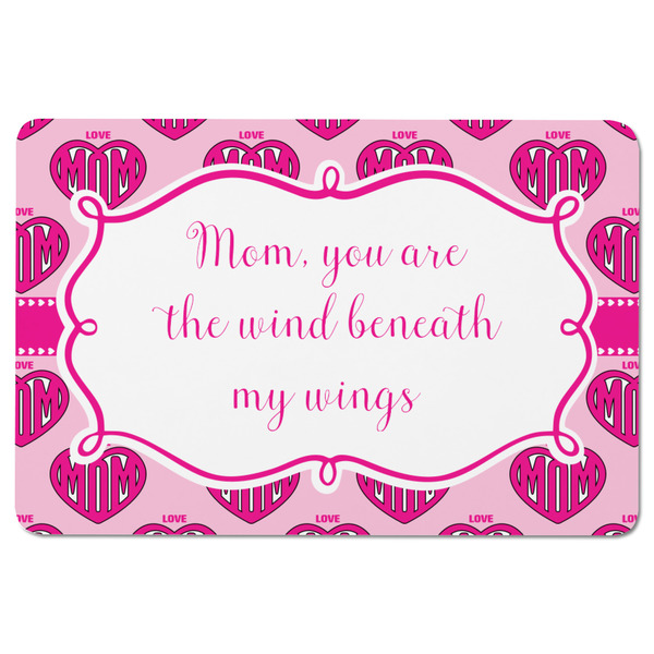 Love You Mom Rectangular Fridge Magnet - FRONT