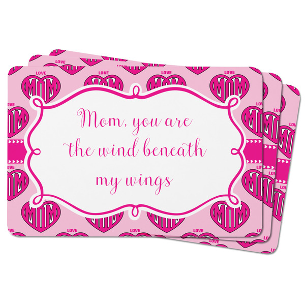 Love You Mom Rectangular Fridge Magnet - THREE