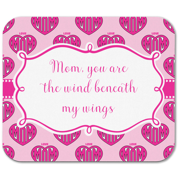 Love You Mom Rectangular Mouse Pad - APPROVAL
