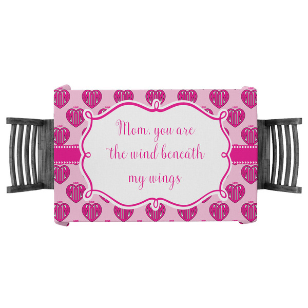 Custom Love You Mom Tablecloth - 58"x58"