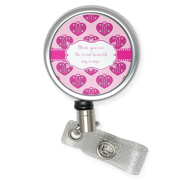 Custom Love You Mom Retractable Badge Reel