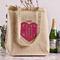 Love You Mom Reusable Cotton Grocery Bag - In Context