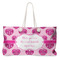 Love You Mom Large Rope Tote Bag - Front View
