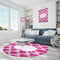 Love You Mom Round Area Rug - IN CONTEXT